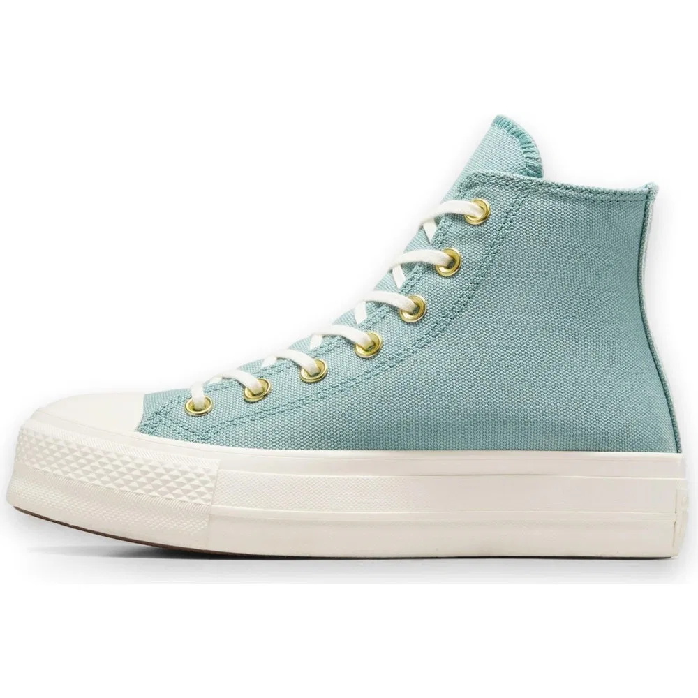 Детские кроссовки на платформе Chuck Taylor All Star Lift, Light Blue Converse — фото 3