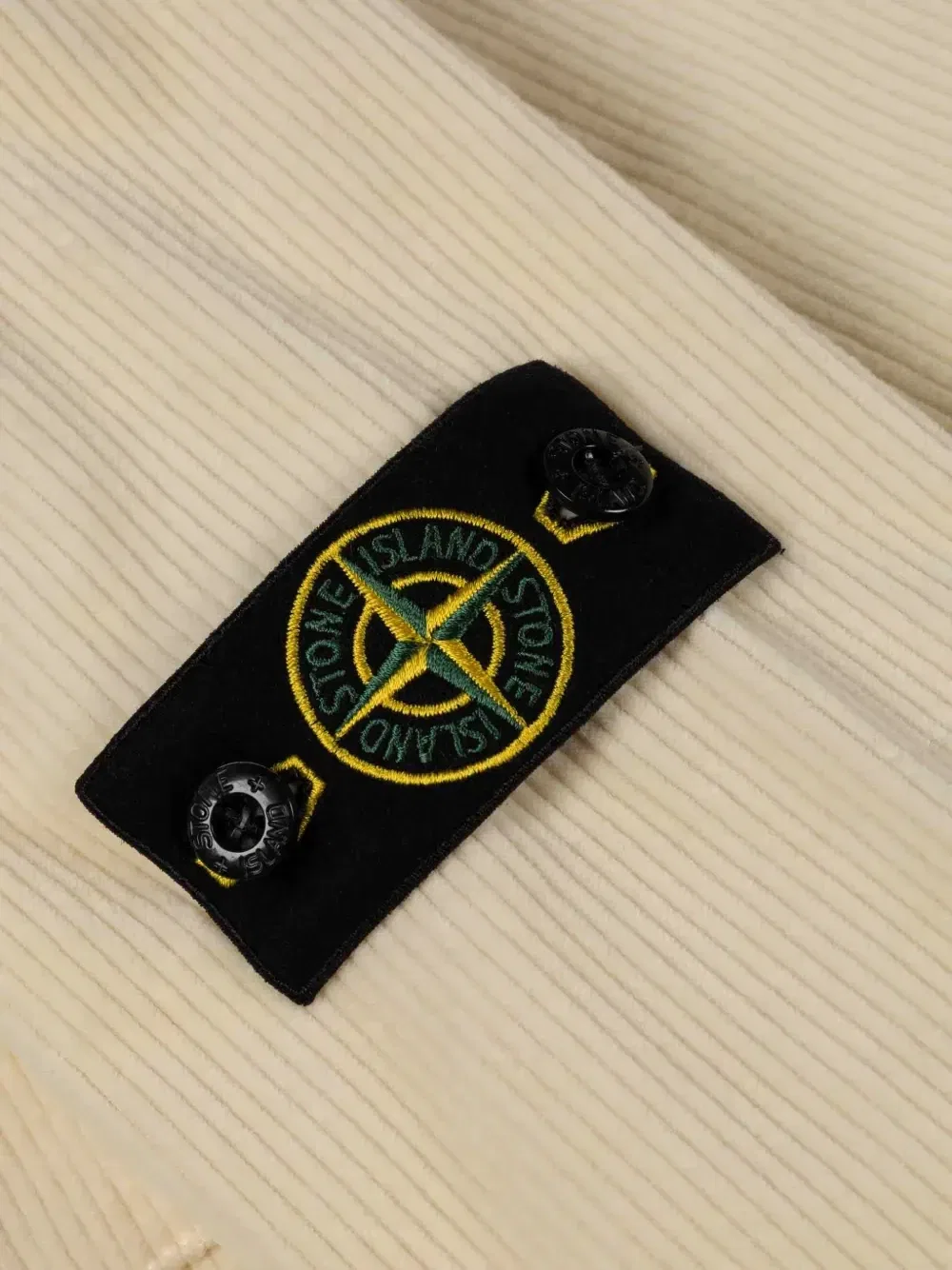 Вельветовая куртка на молнии Stone Island Junior, бежевый — фото 2