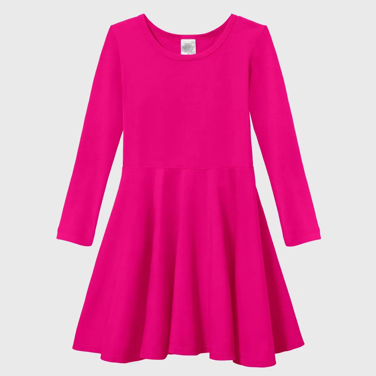 Платье с длинным рукавом Skater City Threads, Hot Pink — фото 2