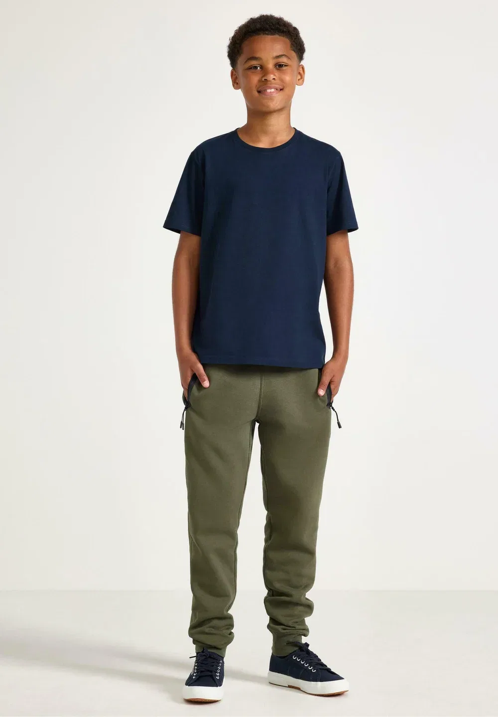 Спортивные штаны с начесом внутри Lindex, Dark Dusty Khaki