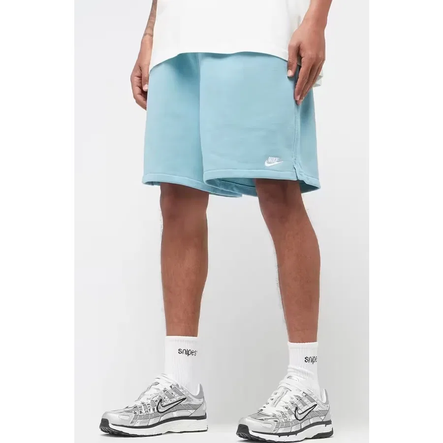 Шорты спортивные с принтом Sportswear Club French Terry Flow Nike, Бирюзовый