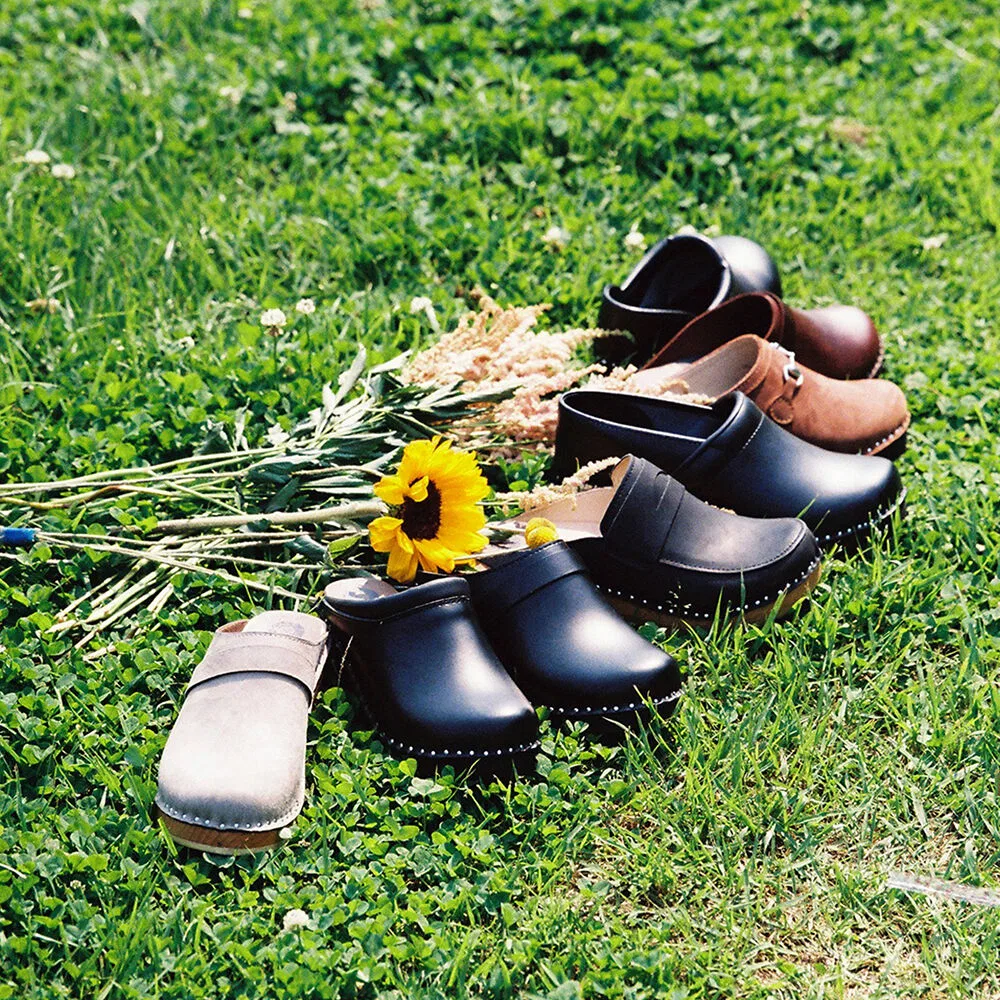 Мужские чёрные лоферы-мюли Durer от Troentorp Clog — фото 4