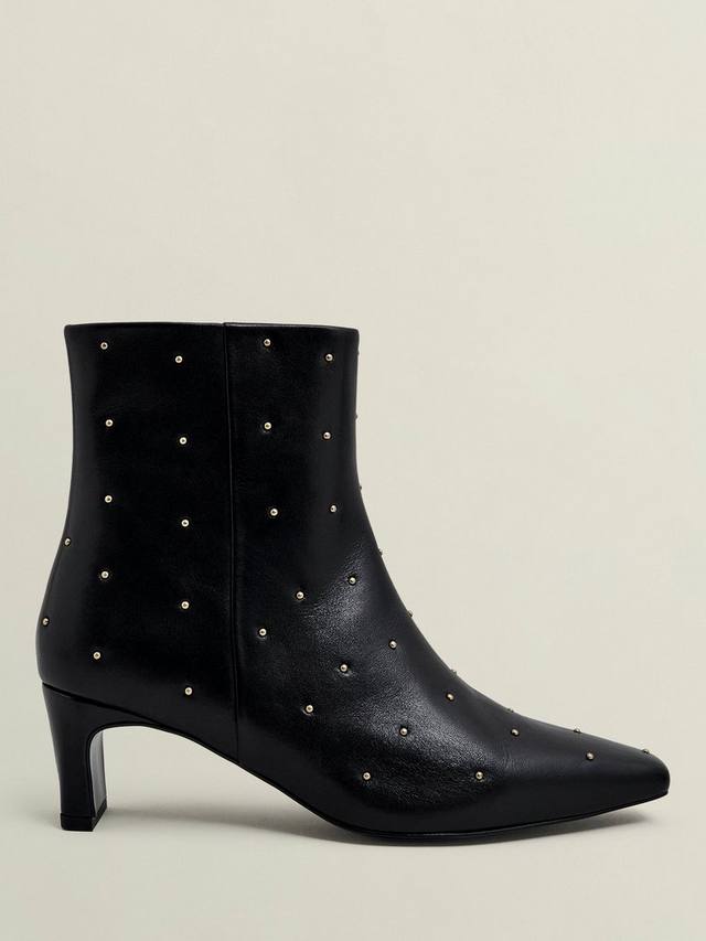Кожаные ботинки Isla с шипами Hobbs, Black