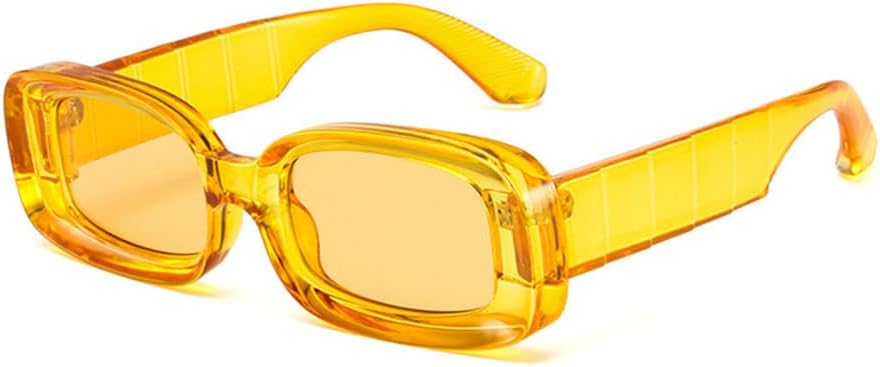 

Солнцезащитные очки вогнутой формы для женщин и мужчин, ретро-очки с широкими линзами, защита от УФ-излучения UV400 для использования на открытом воздухе generic, Yellow