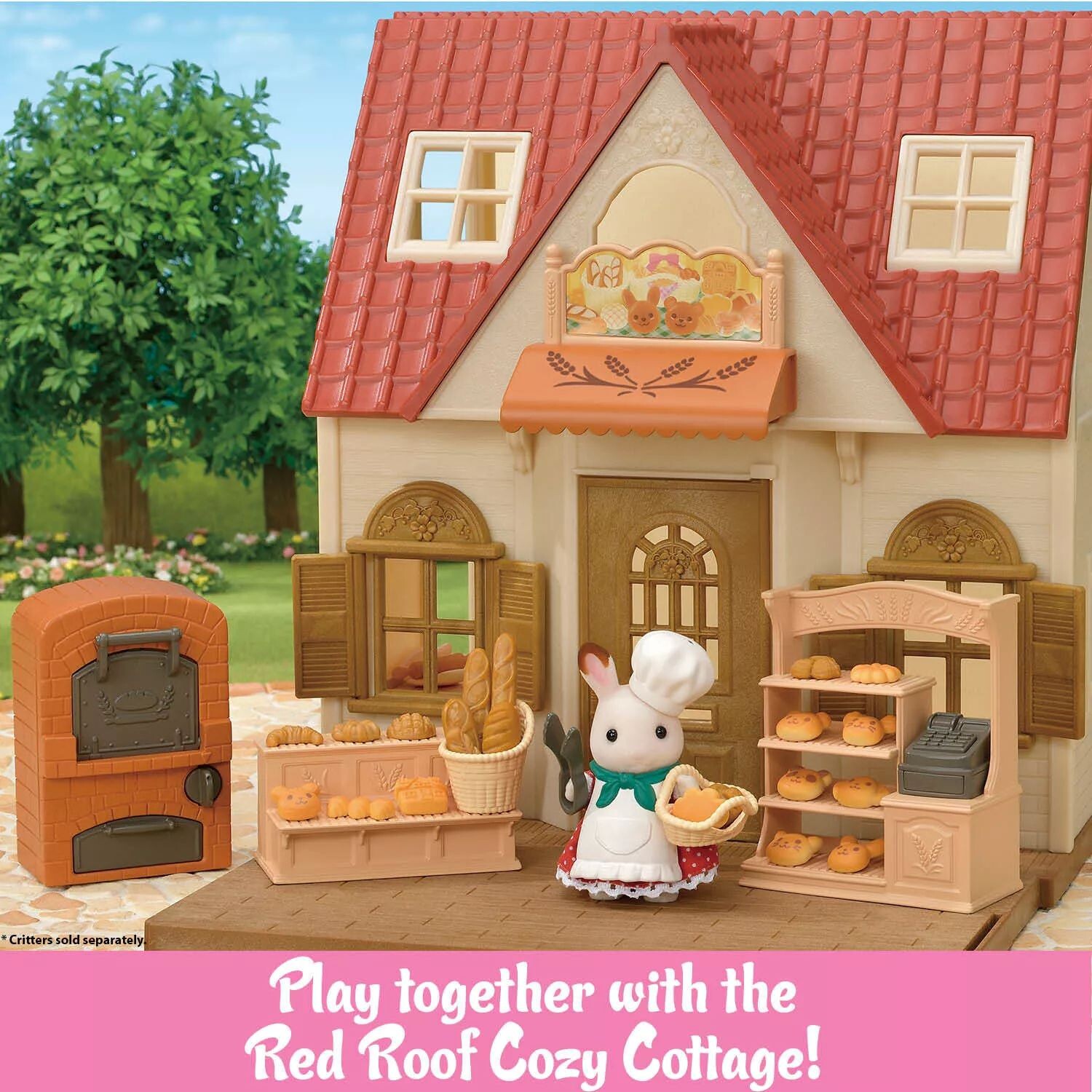 Стартовый набор Calico Critters Bakery Shop, кукольный домик, игровой набор с мебелью и аксессуарами Calico Critters — фото 2