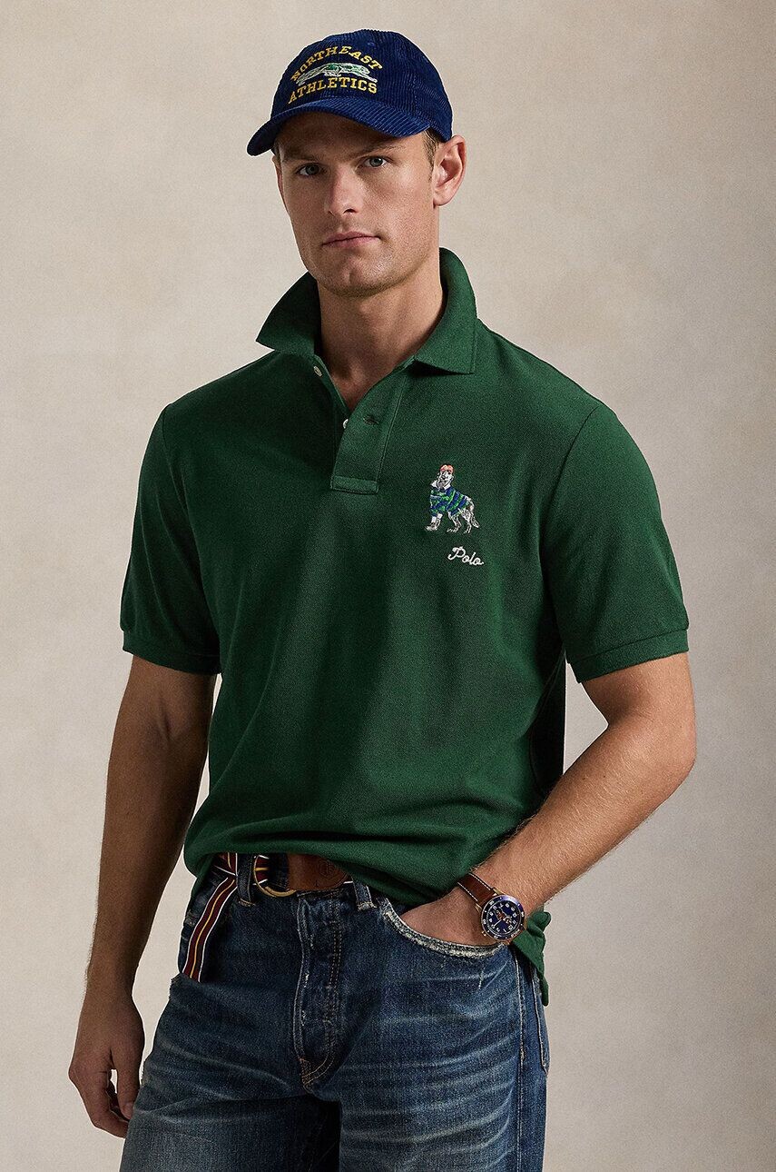 

Хлопковое поло Polo Ralph Lauren, зеленый