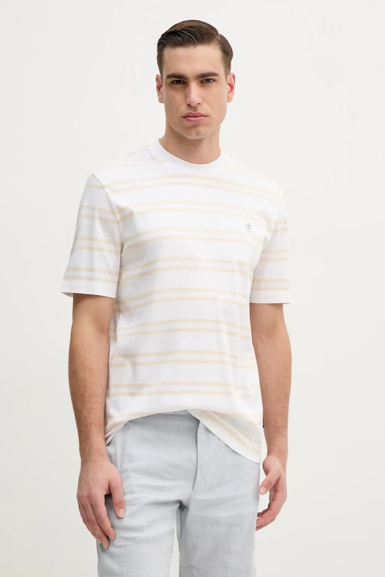 

Хлопковая футболка c-taut 01 BOSS, белый