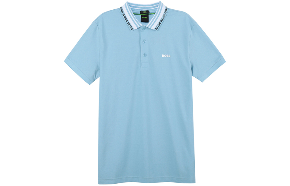 

Футболка поло мужская синяя весна-лето 2023 HUGO BOSS