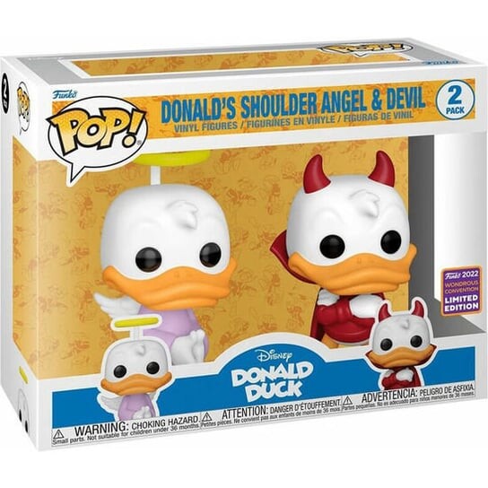 

Blister 2 Фигурки Pop Disney Donald Duck - Эксклюзивно Дональд Ангел И Дьявол Funko