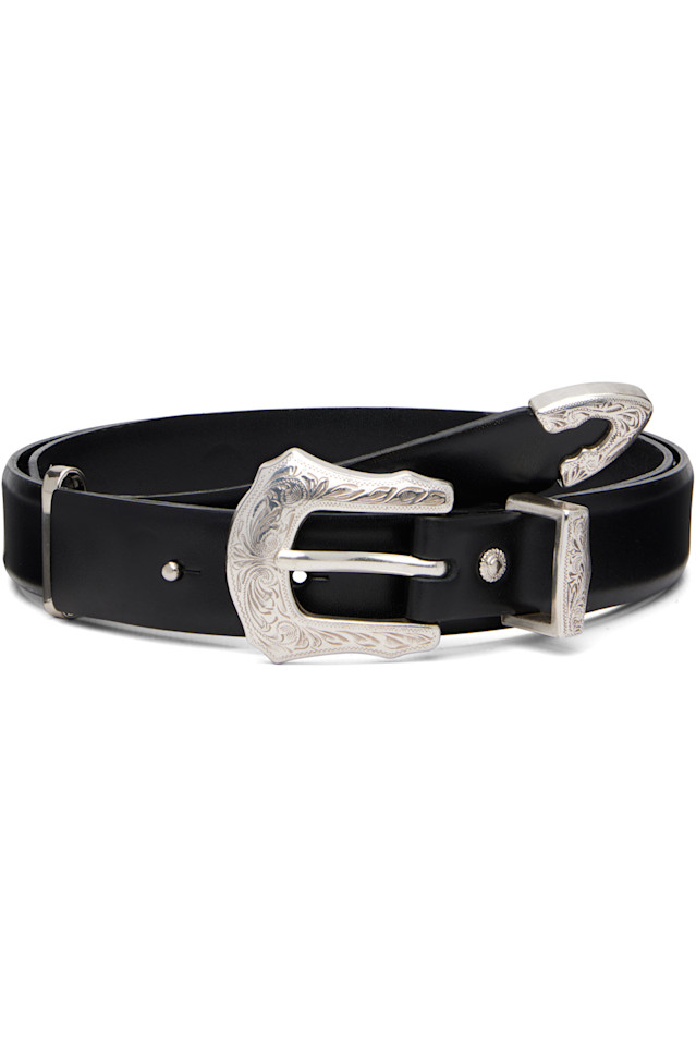 

Ремень с металлической пряжкой Toga Virilis, черный
