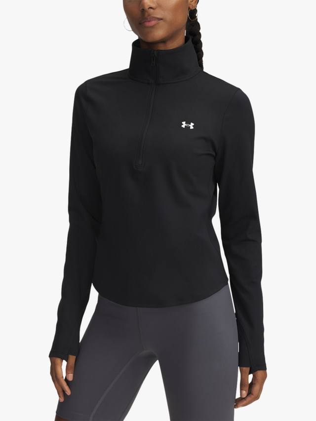 

Женский топ на молнии motion наполовину Under Armour, черный