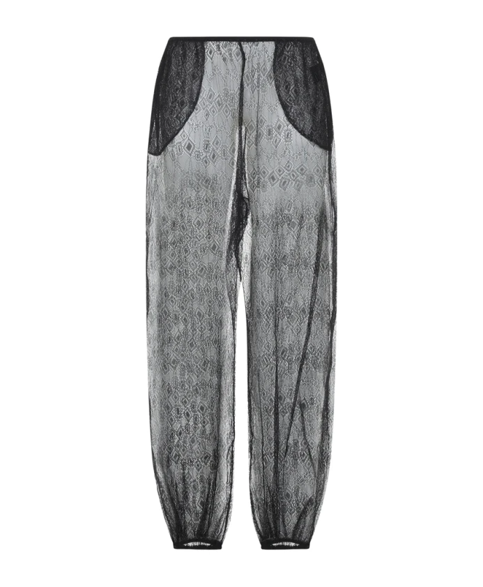 

Прозрачные брюки-баллоны Orissa The Frankie Shop, черный