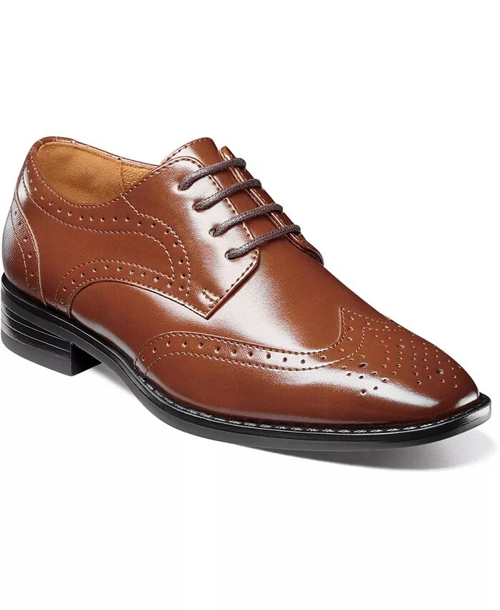 

Туфли-оксфорды для маленьких мальчиков Kaine Jr. Wingtip Stacy Adams, коричневый