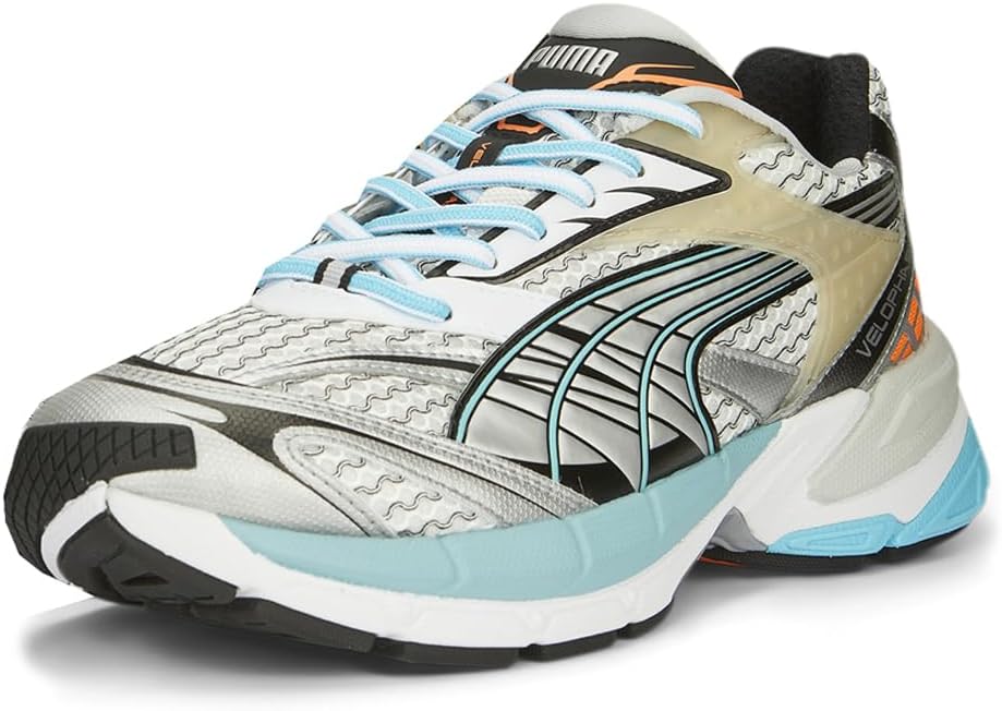 Мужские кроссовки PUMA Velophasis с поэтапной шнуровкой - серые — фото 2