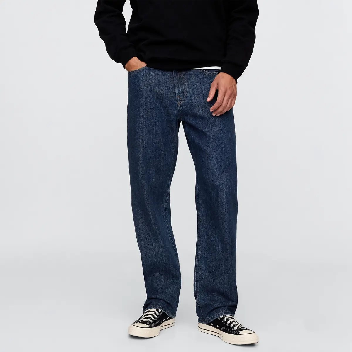 Джинсы мужские темные состаренный эффект GAP, Dark Color Washed — фото 3