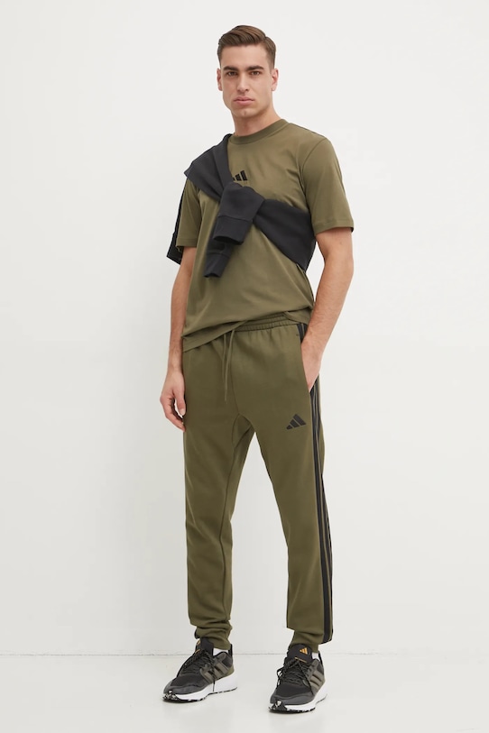 

Хлопковая футболка Essential Adidas, зеленый