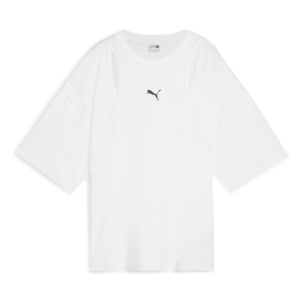 

Футболка dare to oversized cut-out t-shirt 'white' Puma, белый