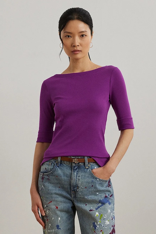 

Футболка Lauren Ralph Lauren, фиолетовый