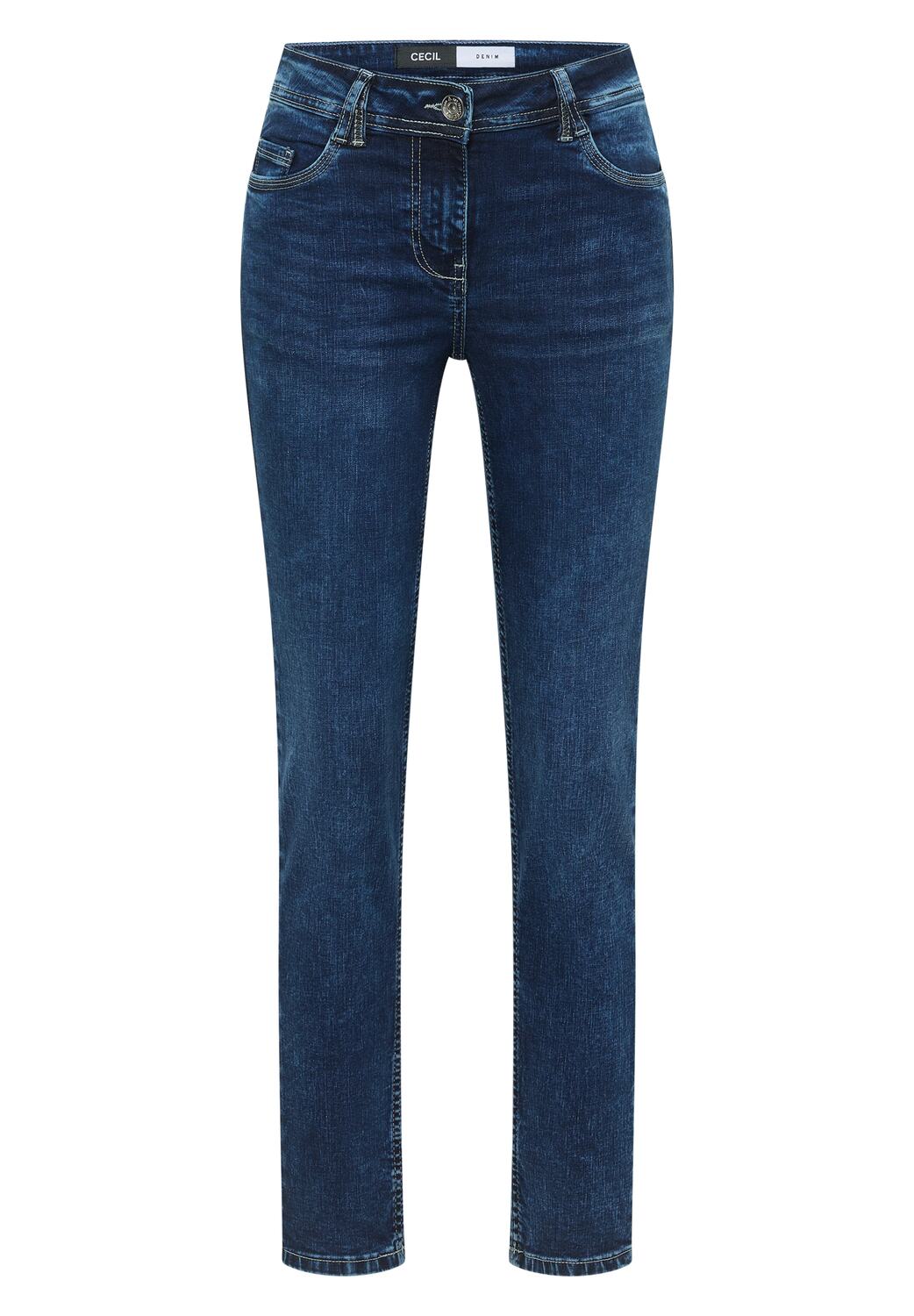 

CECIL Джинсы Slim fit в темно-синем цвете