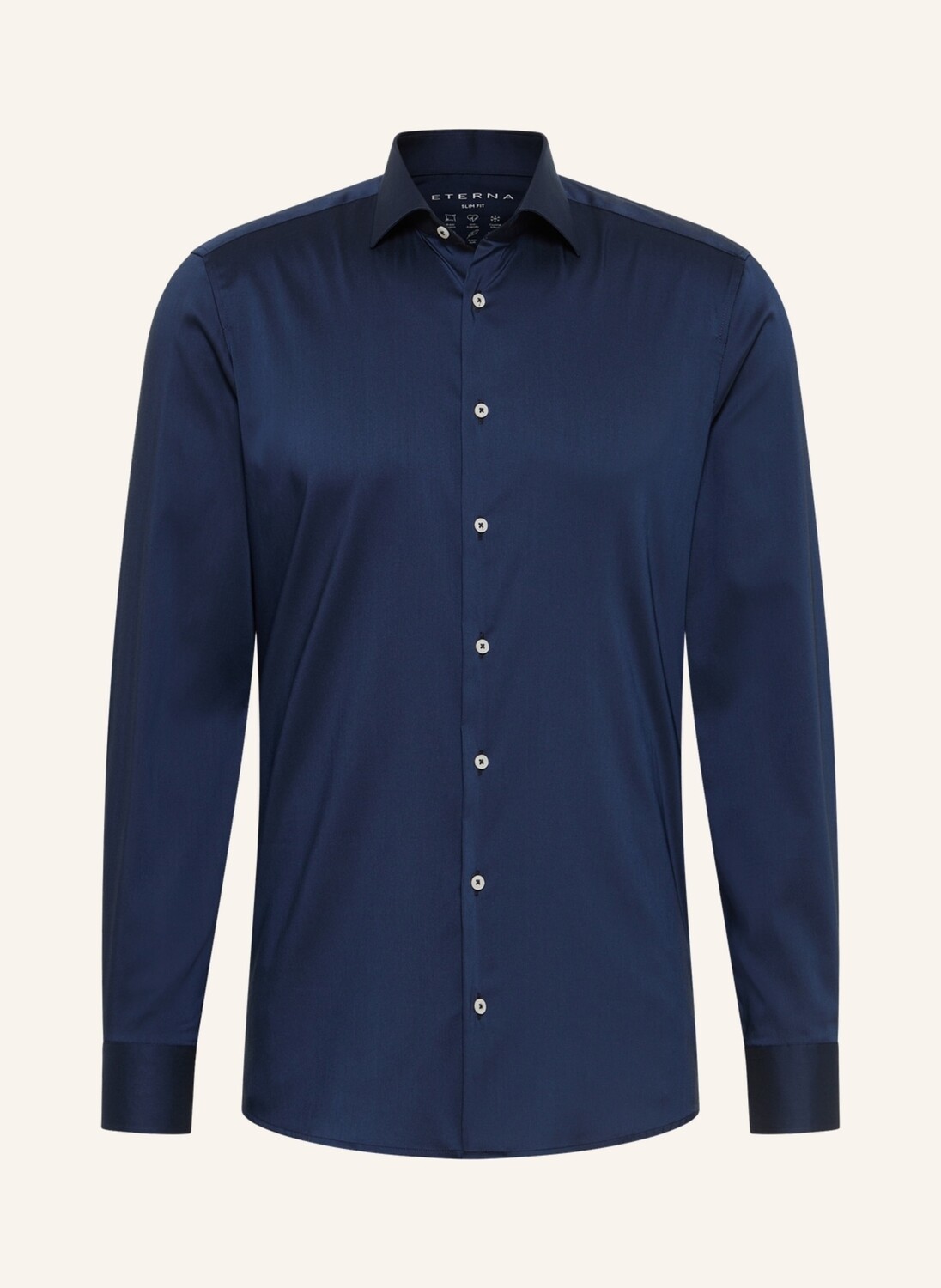 

Рубашка slim fit ETERNA, темно-синий