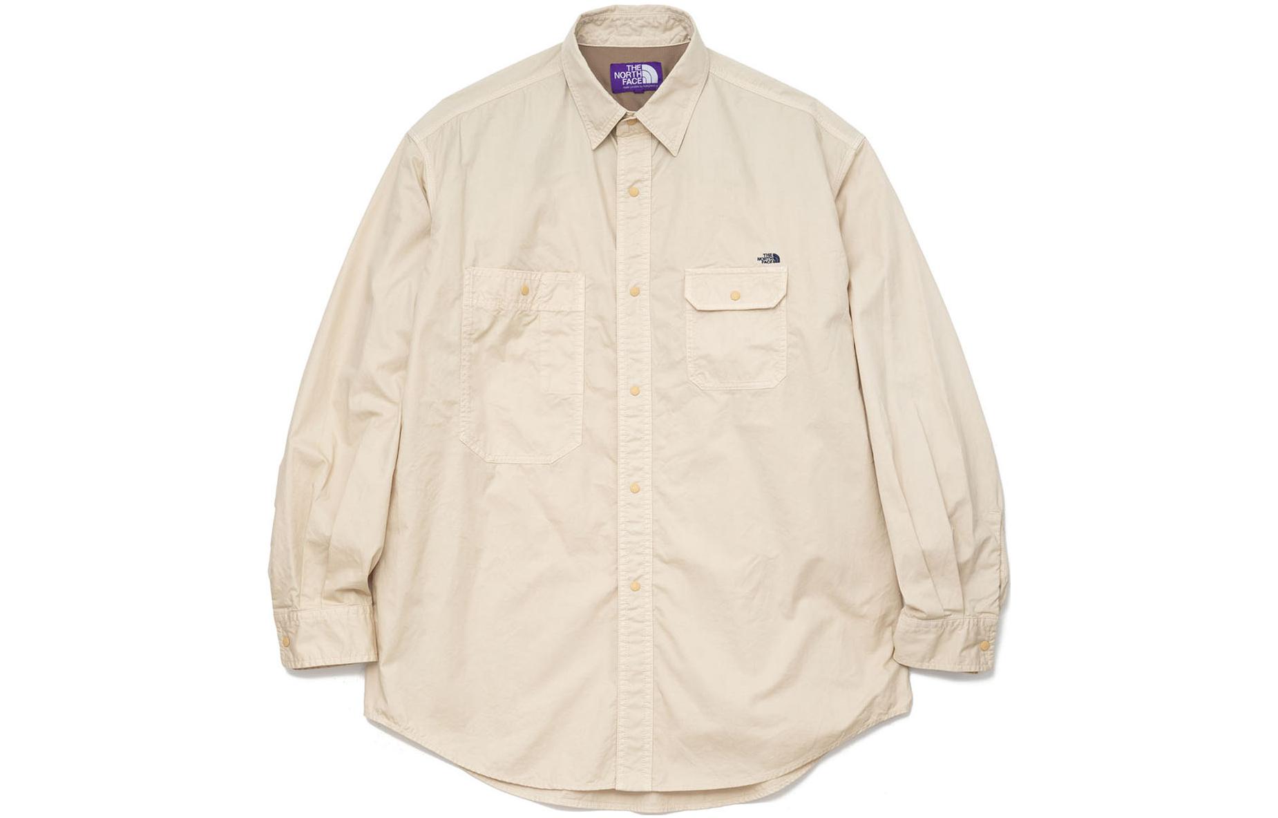 

THE NORTH FACE PURPLE LABEL Рубашка мужская песочно-бежевая