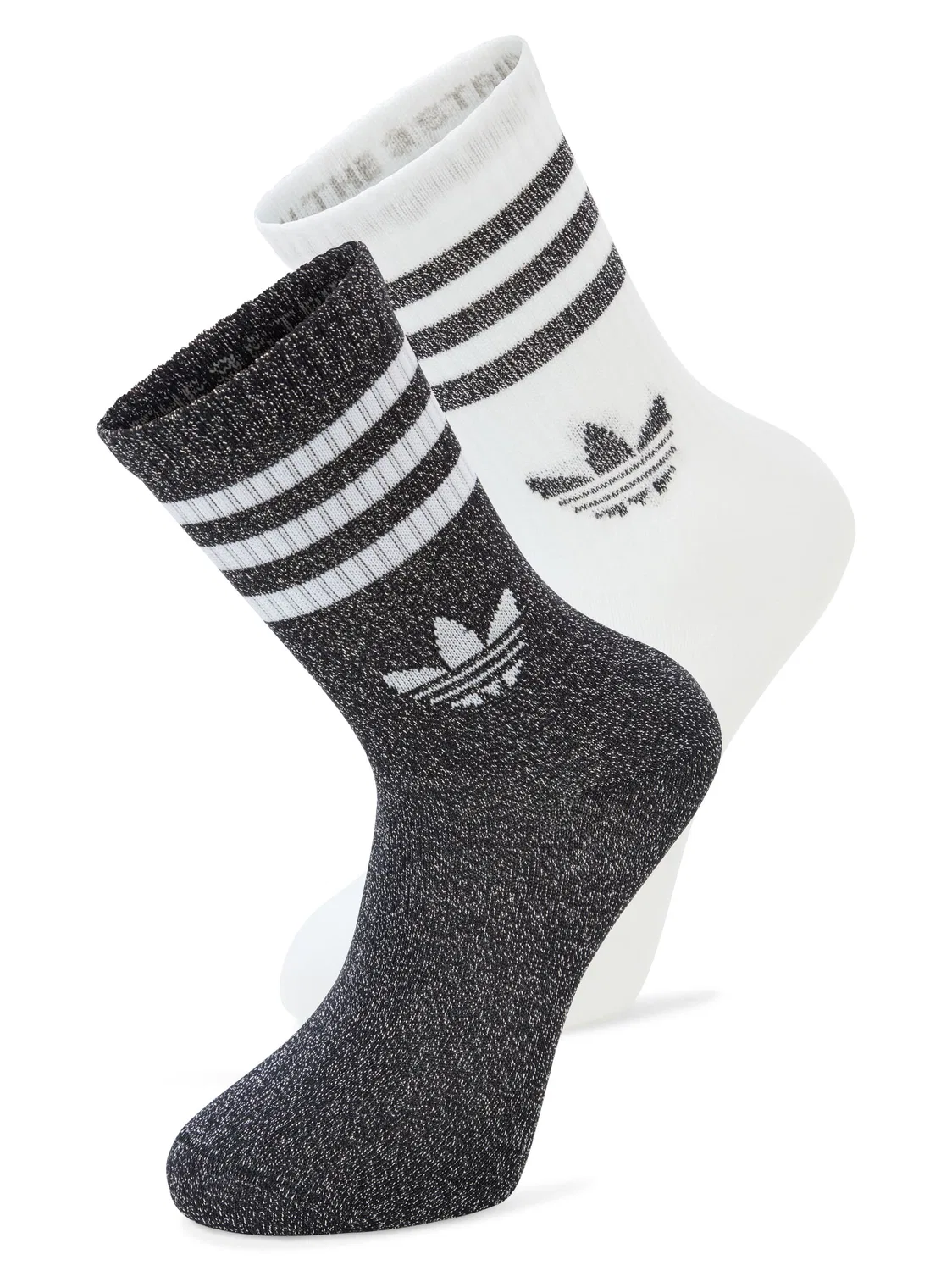 Носки с блеском Adidas originals, черный белый