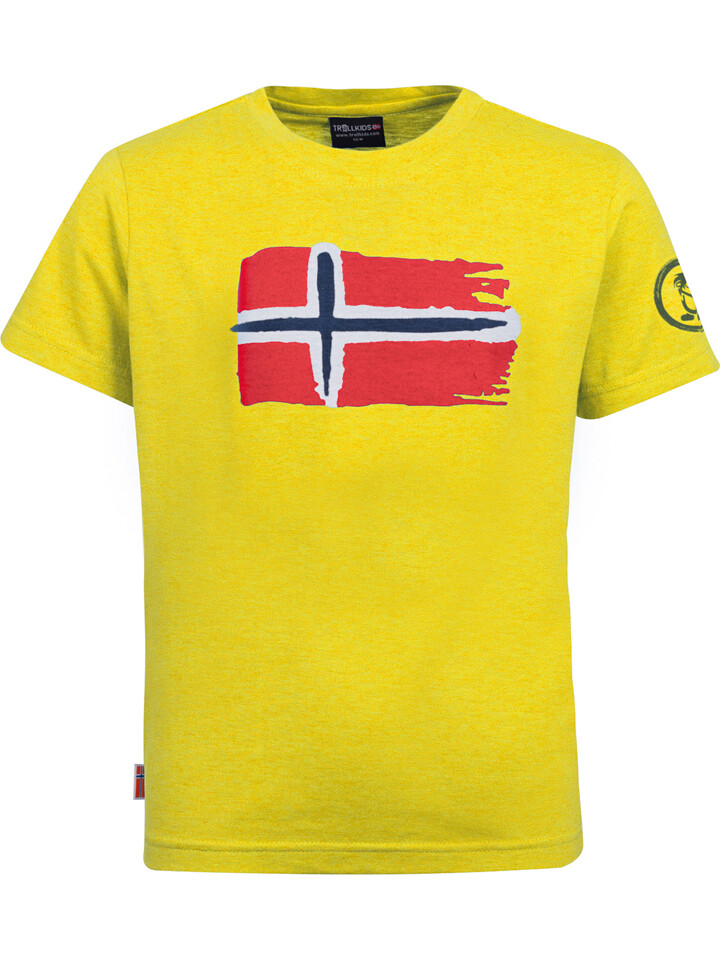 

Спортивная футболка Trollkids Funktionsshirt Oslo, желтый