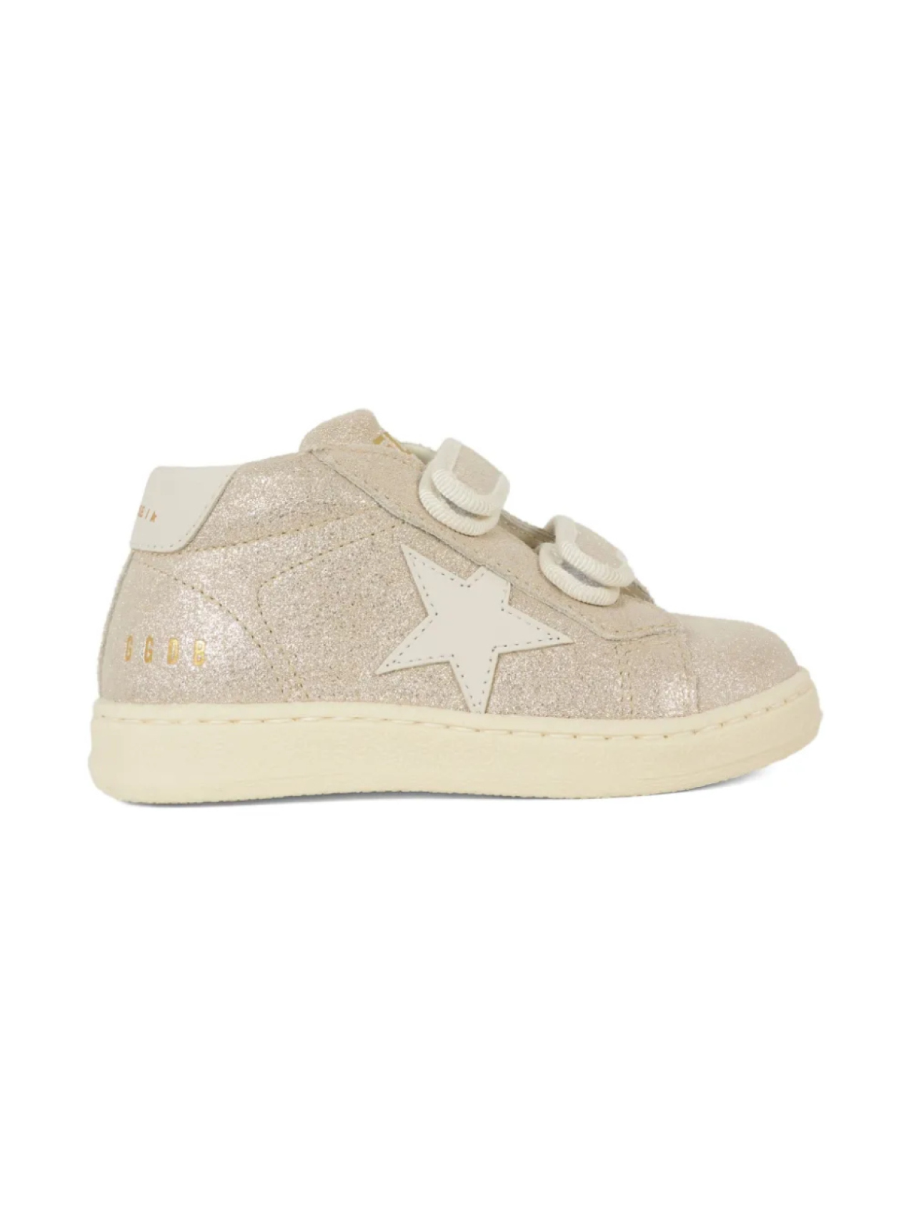 

Кроссовки Golden Goose Kids с блестками и звездами, розовый