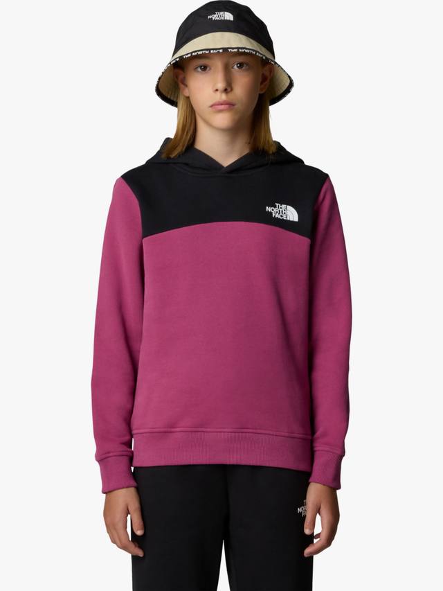 

Детская худи с логотипом свободного кроя The North Face, Cyber Berry
