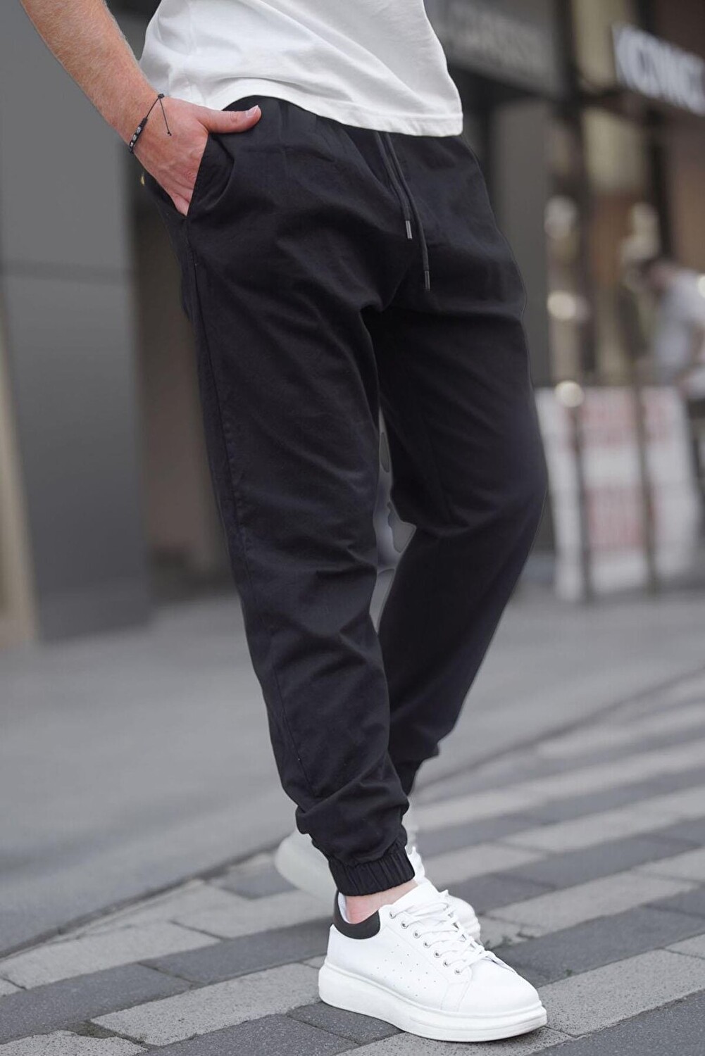 

Черные свободные брюки Jogger 6853 MADMEXT, Черный, Черные свободные брюки Jogger 6853 MADMEXT