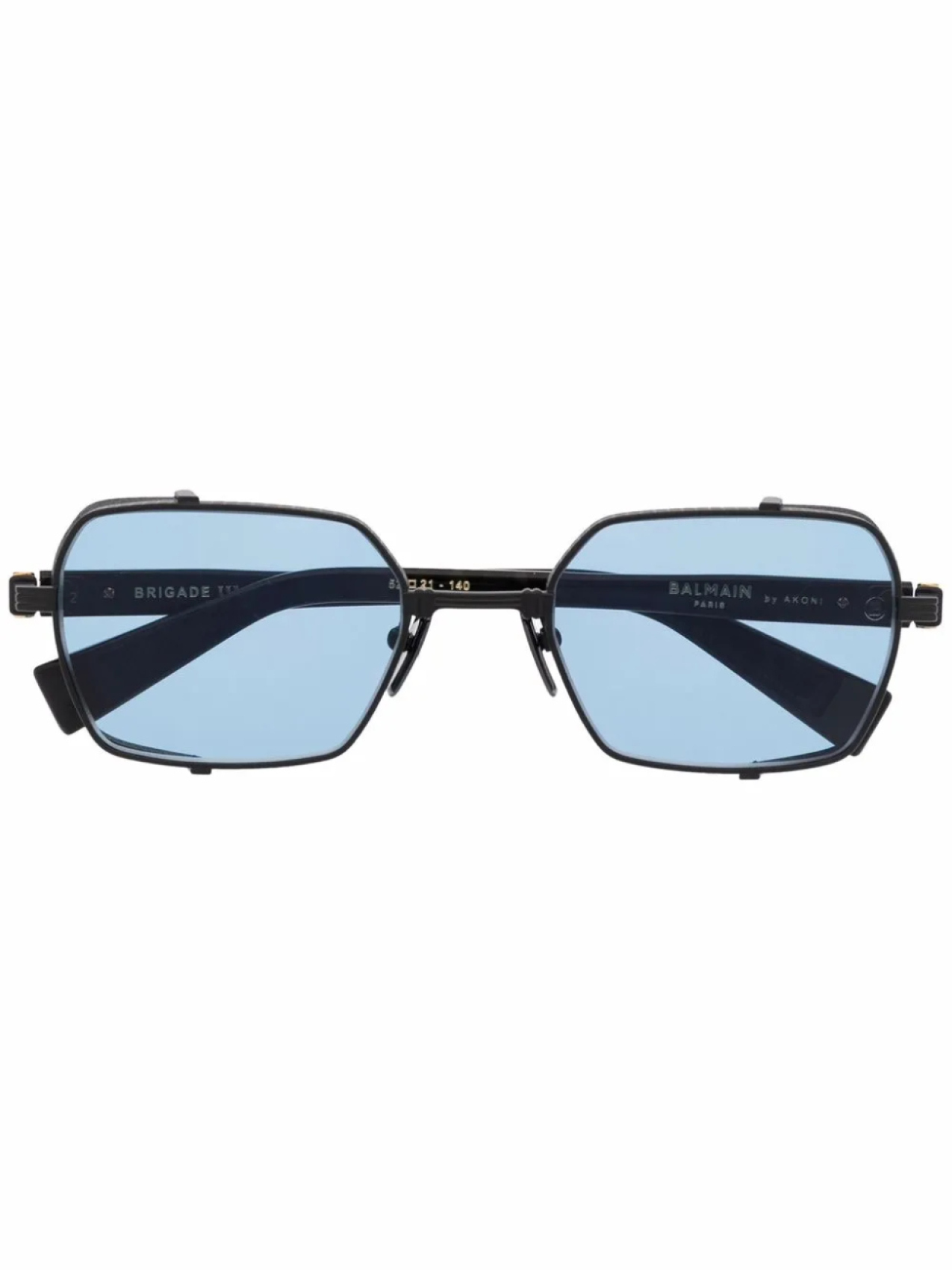 

Солнцезащитные очки Brigade III в квадратной оправе Balmain Eyewear, черный