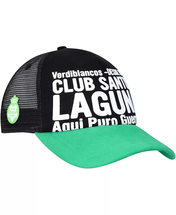 

Мужская черная бейсболка Santos FC Club Gold Adjustable Fan Ink
