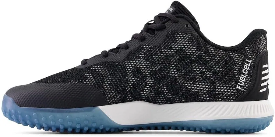 Бейсбольные кроссовки New Balance FuelCell 4040v7 Turf Trainer унисекс, Black Optic White Ice Blue — фото 2
