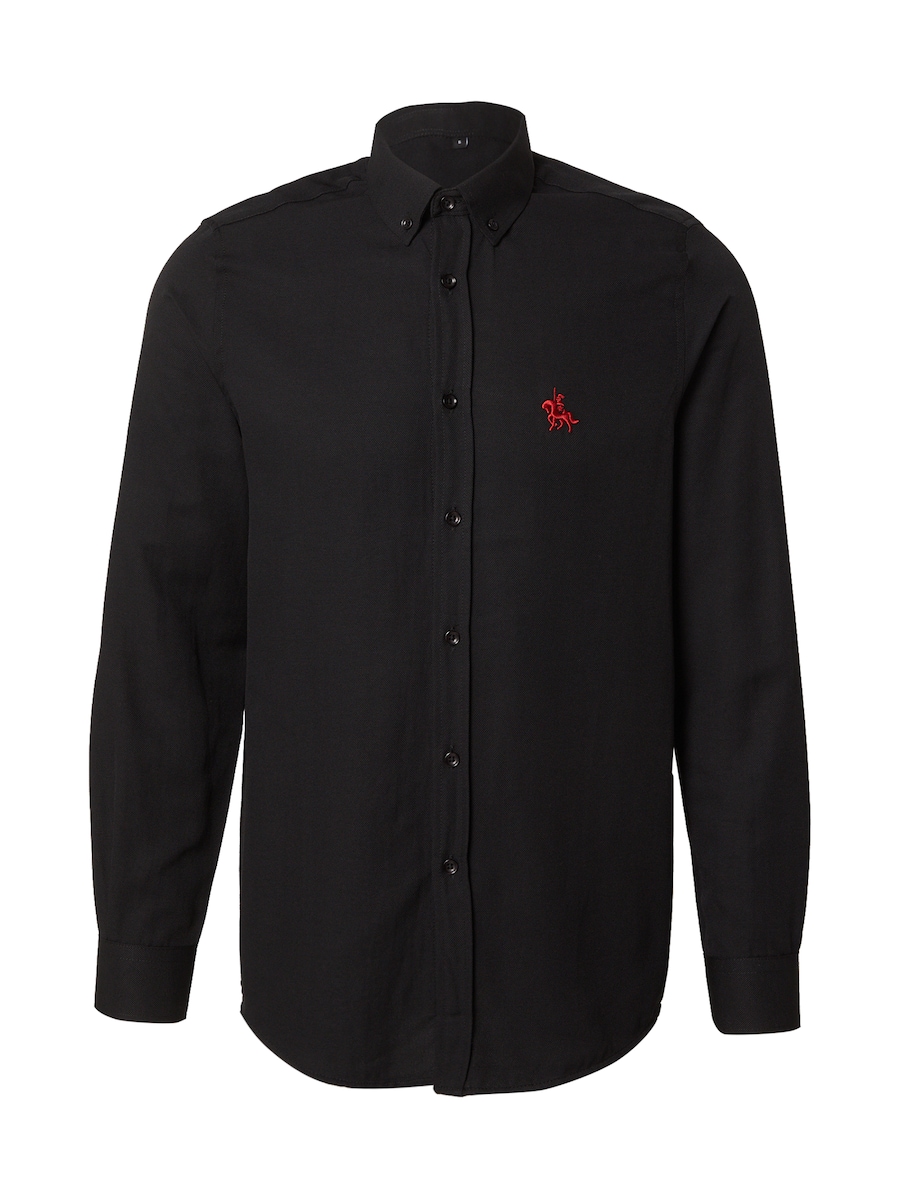 

Рубашка на пуговицах классического кроя Trendyol, черный