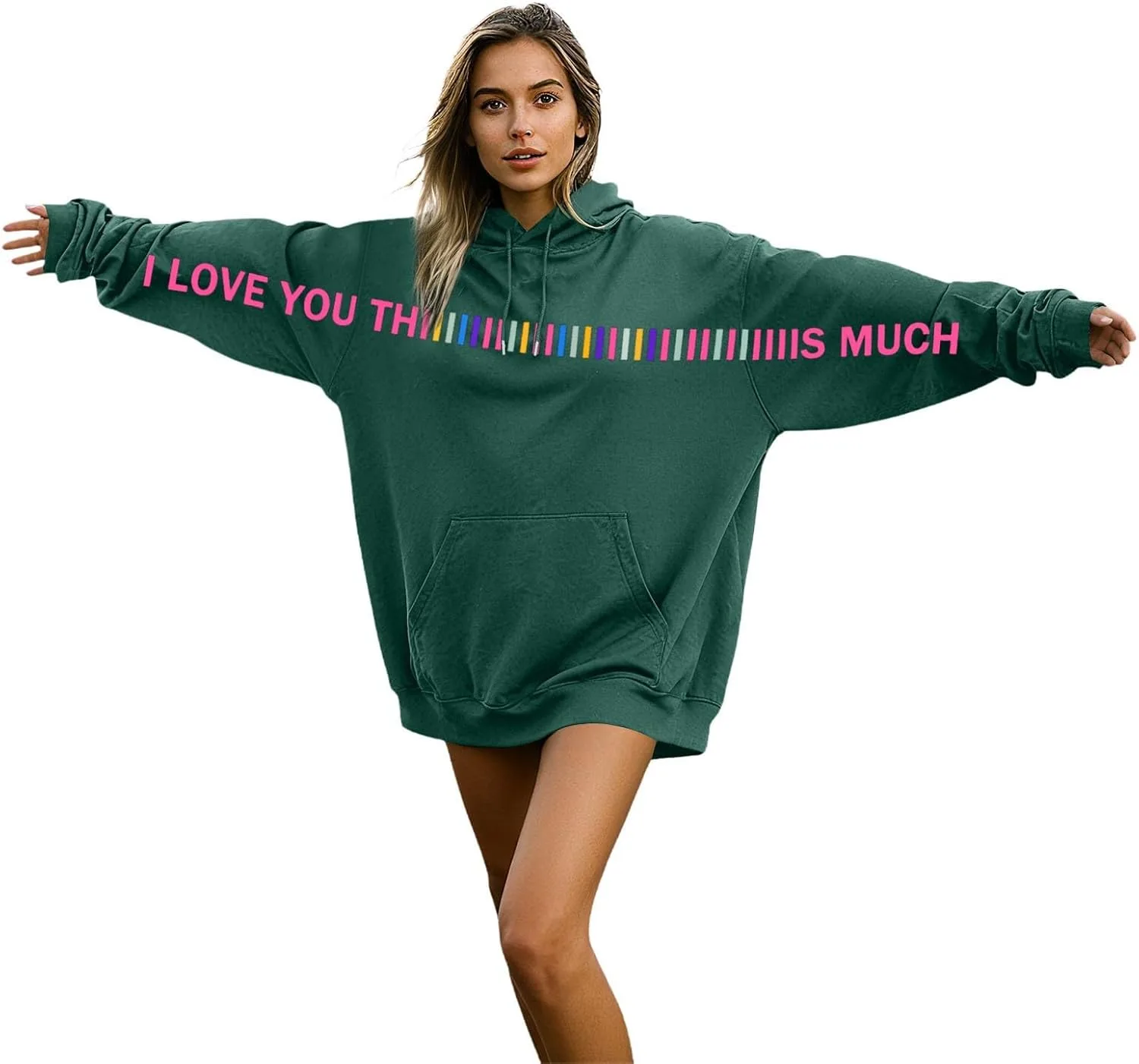 

Толстовка Valentine's Day I Love You This Much