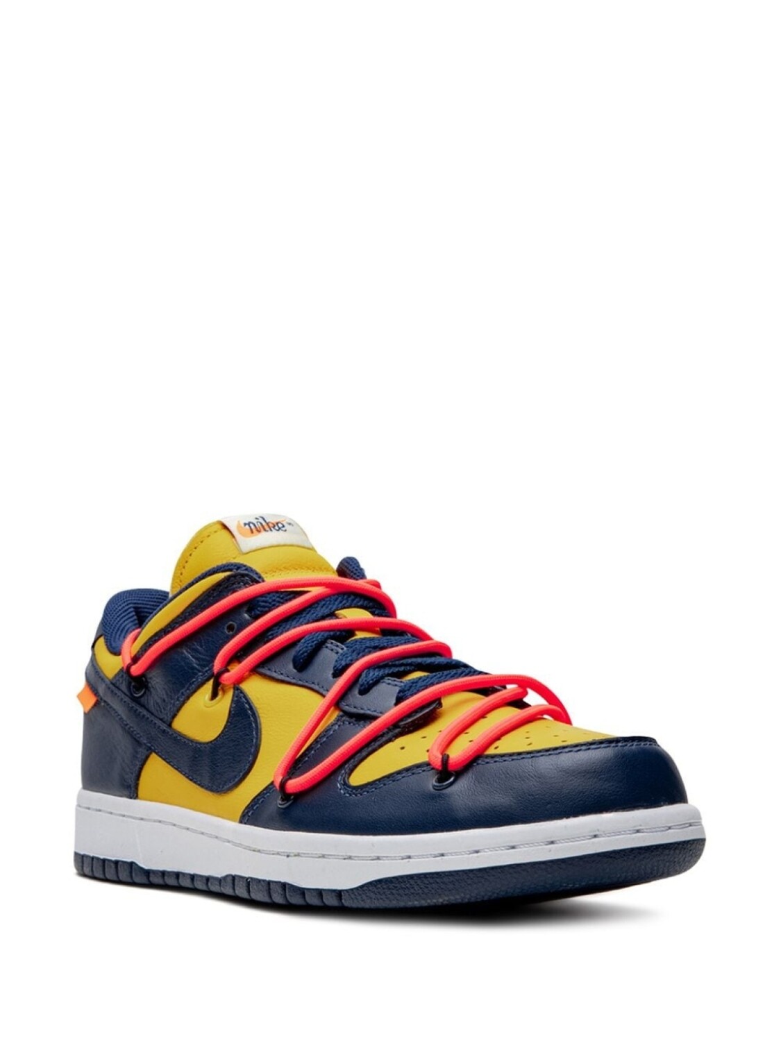 Кроссовки Dunk Low University Gold Nike X Off-White, синий — фото 2