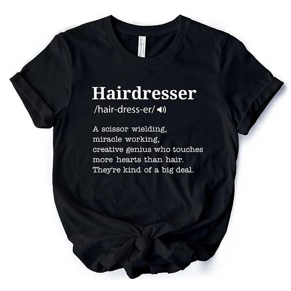 

Футболка с надписью "Hairdresser definition" для креативных и талантливых стилистов Ornamentallyyou, Black, Черный, Футболка с надписью "Hairdresser definition" для креативных и талантливых стилистов Ornamentallyyou, Black