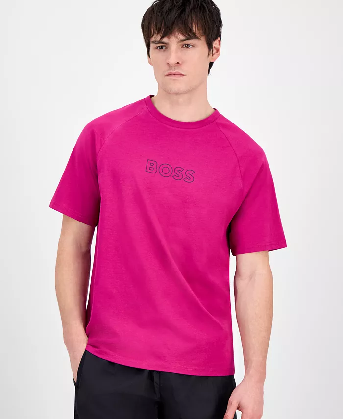 

Футболка с логотипом Hugo Boss, розовый
