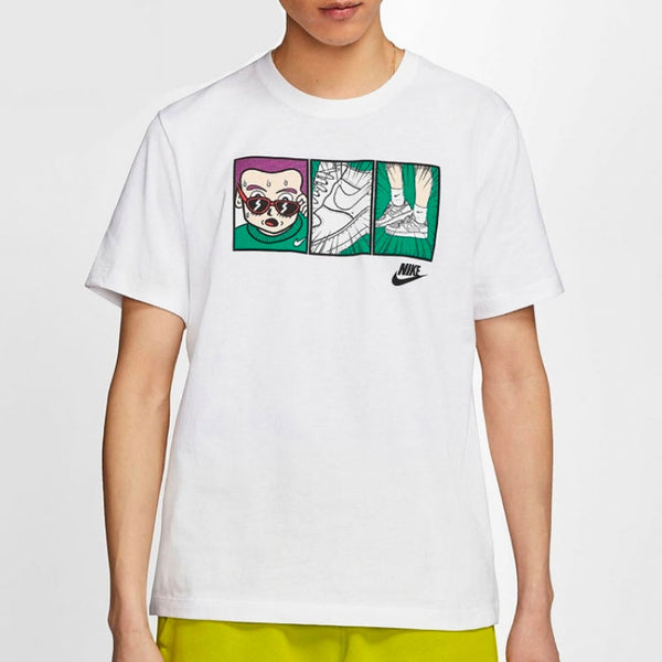 Футболка sportswear nsw af1 anime printing sports short sleeve white Nike, белый — фото 3