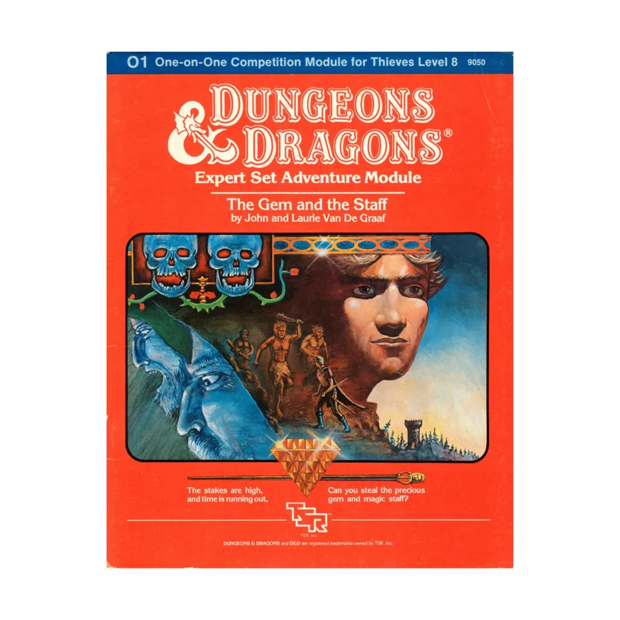 

Модуль Gem and the Staff (1st Printing), Basic Dungeons & Dragons (Original Edition) - Modules & Adventures - Assorted