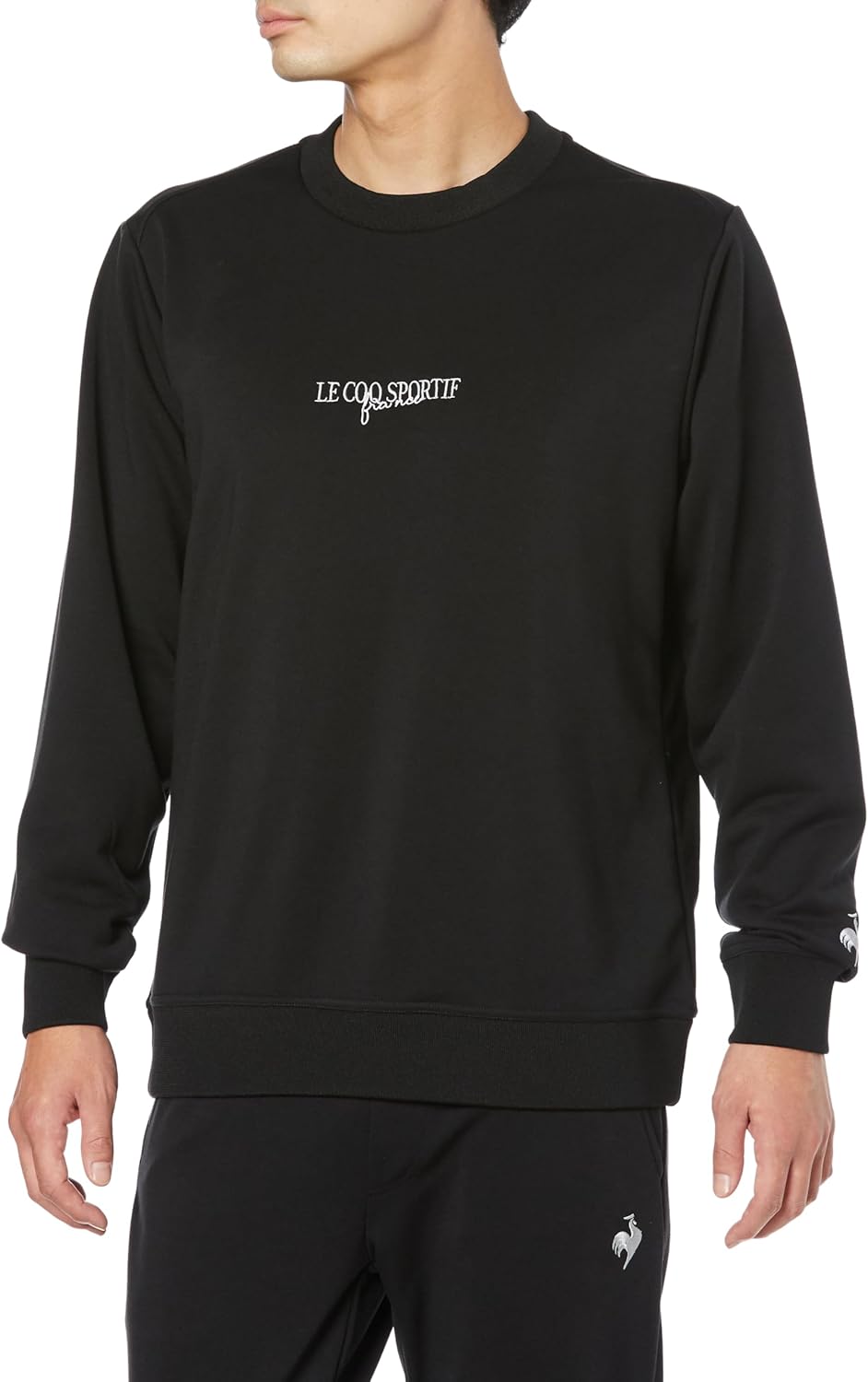 

Мужская флисовая толстовка с круглым вырезом le coq sportif, обладающая влагопоглощающими и эластичными свойствами