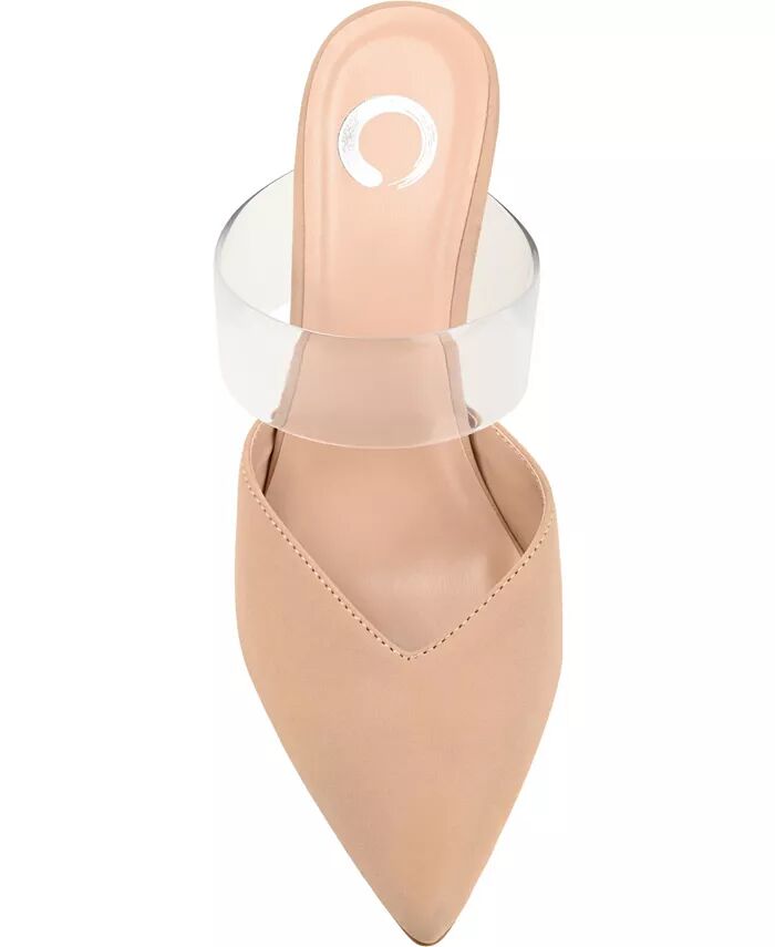 Женские туфли Ollie Lucite Strap на каблуках Journee Collection, коричневый — фото 4
