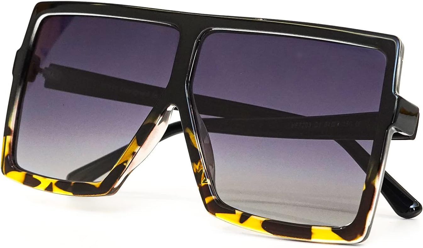 

Крупные квадратные солнцезащитные очки для женщин и мужчин, поляризованные, с защитой от УФ-излучения, модные, дизайнерский стиль VF7203 VOFO VISION, D Black&tortoise/Gray Gradient