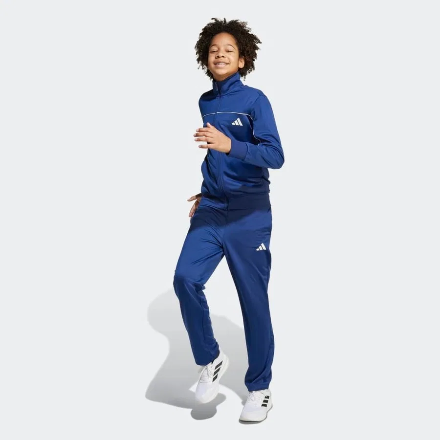 Детский спортивный костюм с принтом JX8746 J Cp Tr Ts adidas, Темно-синий — фото 4