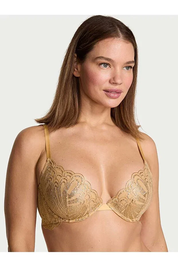 Женский бюстгальтер с вышивкой Victoria'S Secret, Golden Yellow