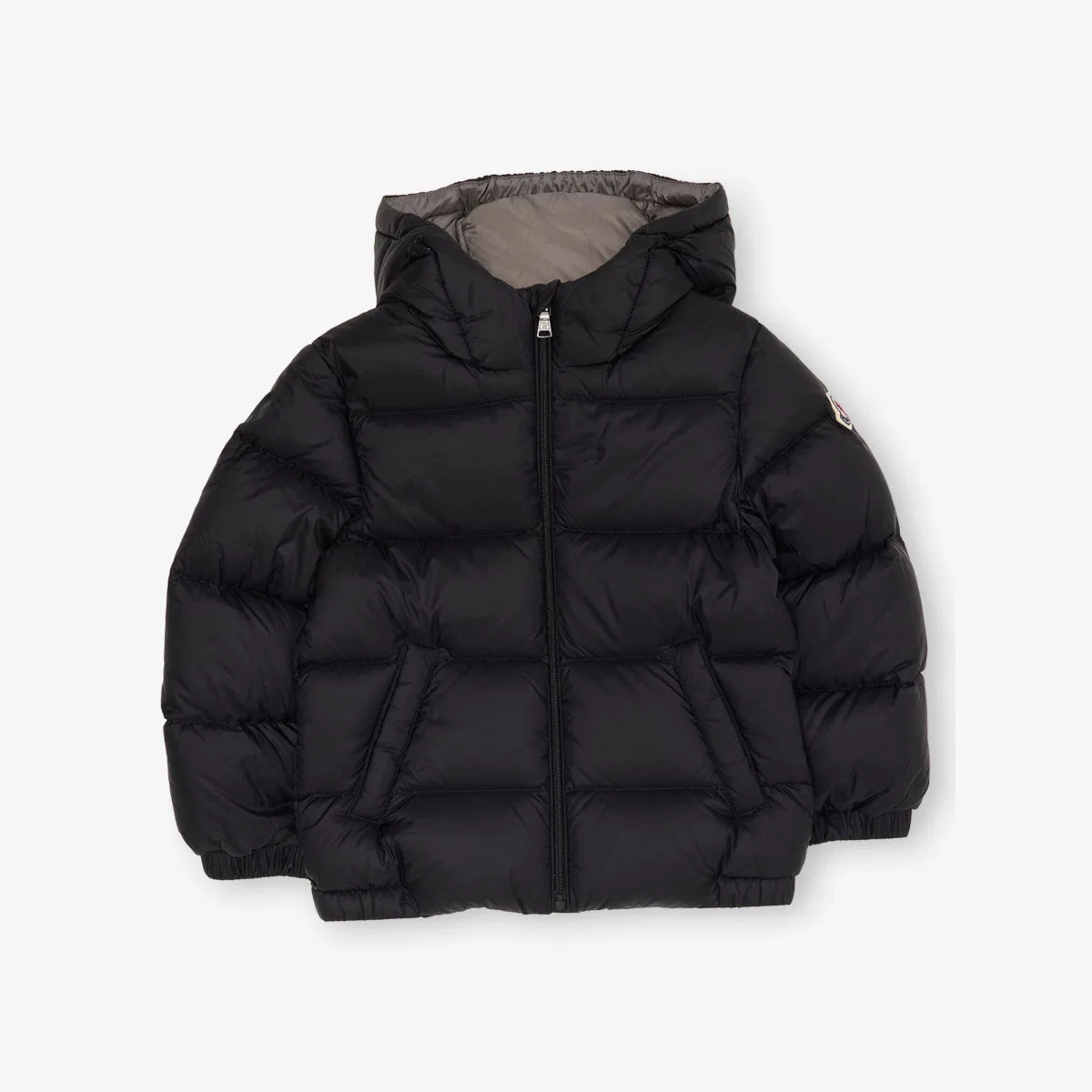 Новая пуховая куртка Macaire с капюшоном, размер 9 месяцев - 3 года Moncler, черный