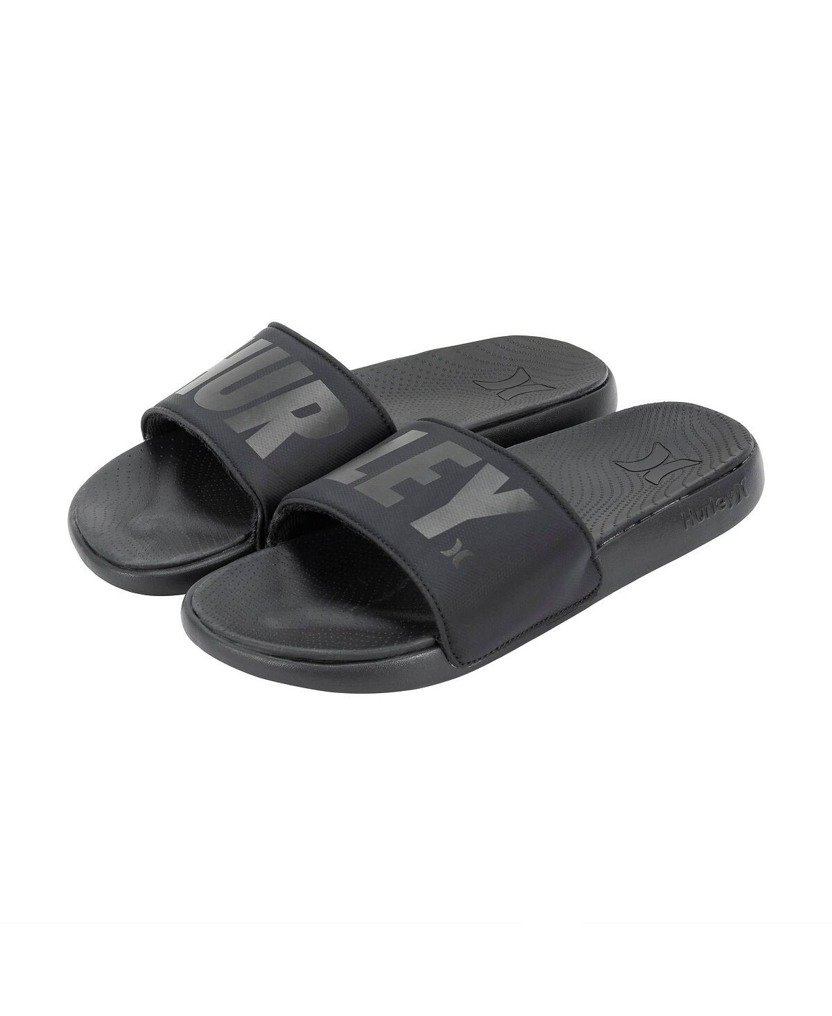 

Мужские сандалии jumbo tier slide Hurley, черно-белый