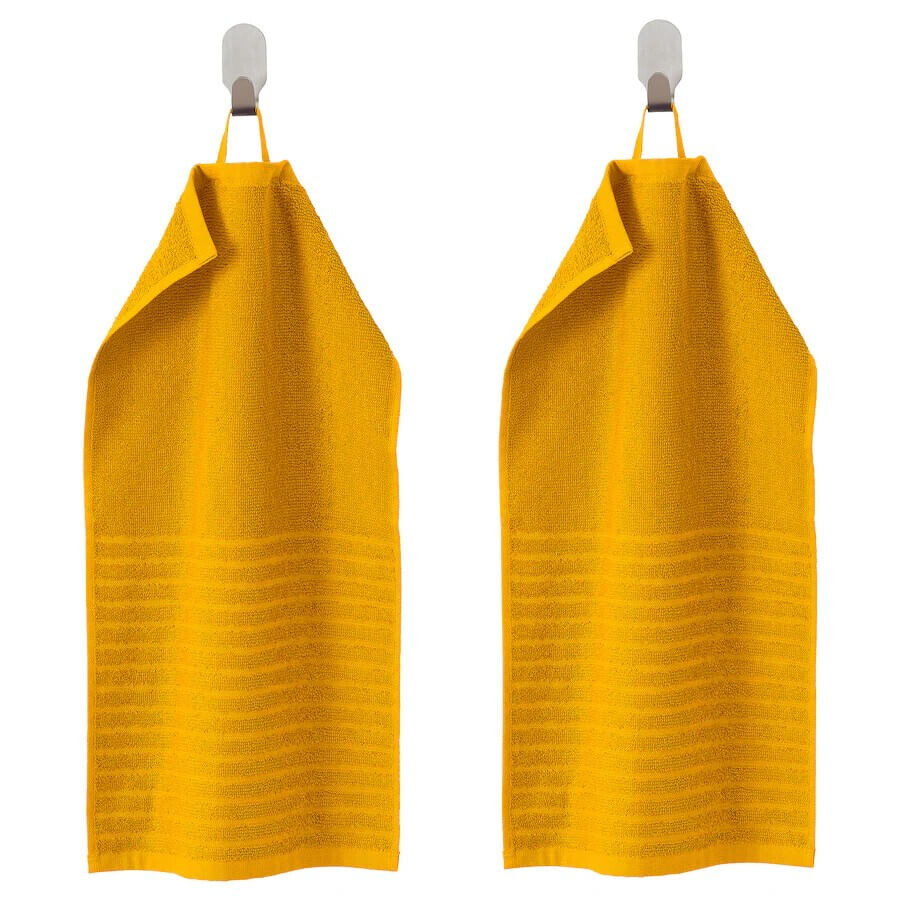

Гостевое полотенце IKEA Vågsjön 30x50 см 2 шт, желтый