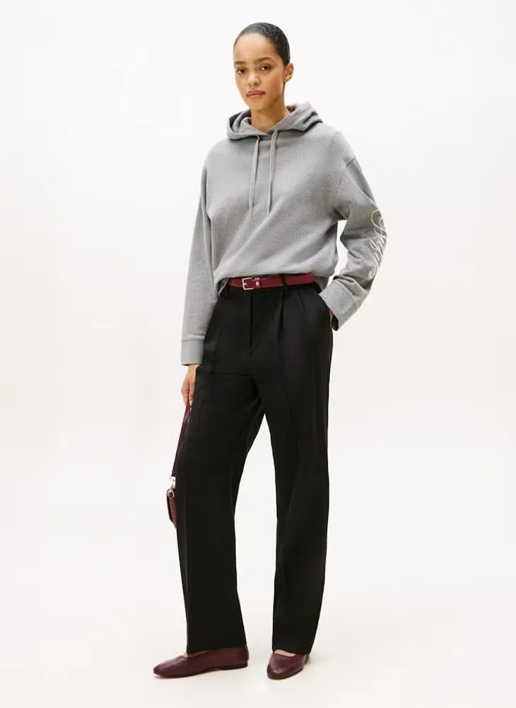 Худи с вышивкой логотипа Essential Tommy Hilfiger, серый — фото 4