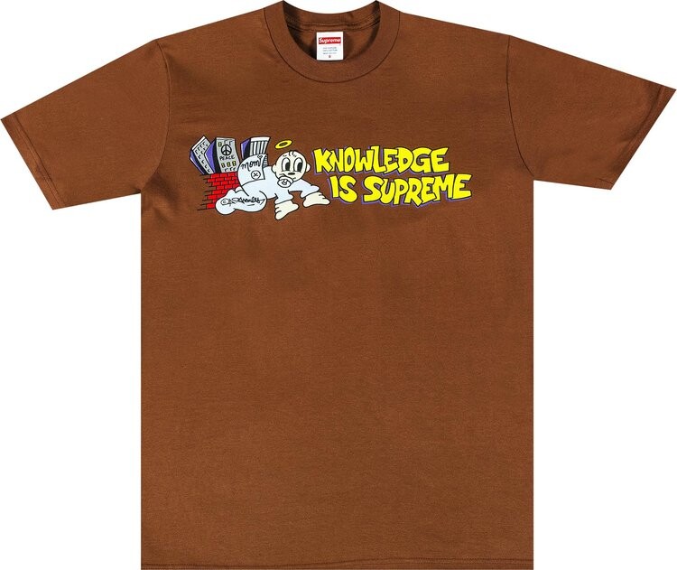 

Футболка Supreme Knowledge Tee 'Brown', коричневый